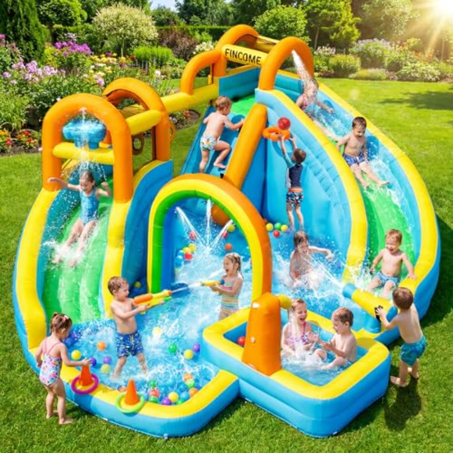 Water Slide Inflatable - Backyard outdoor inflatable water slide park