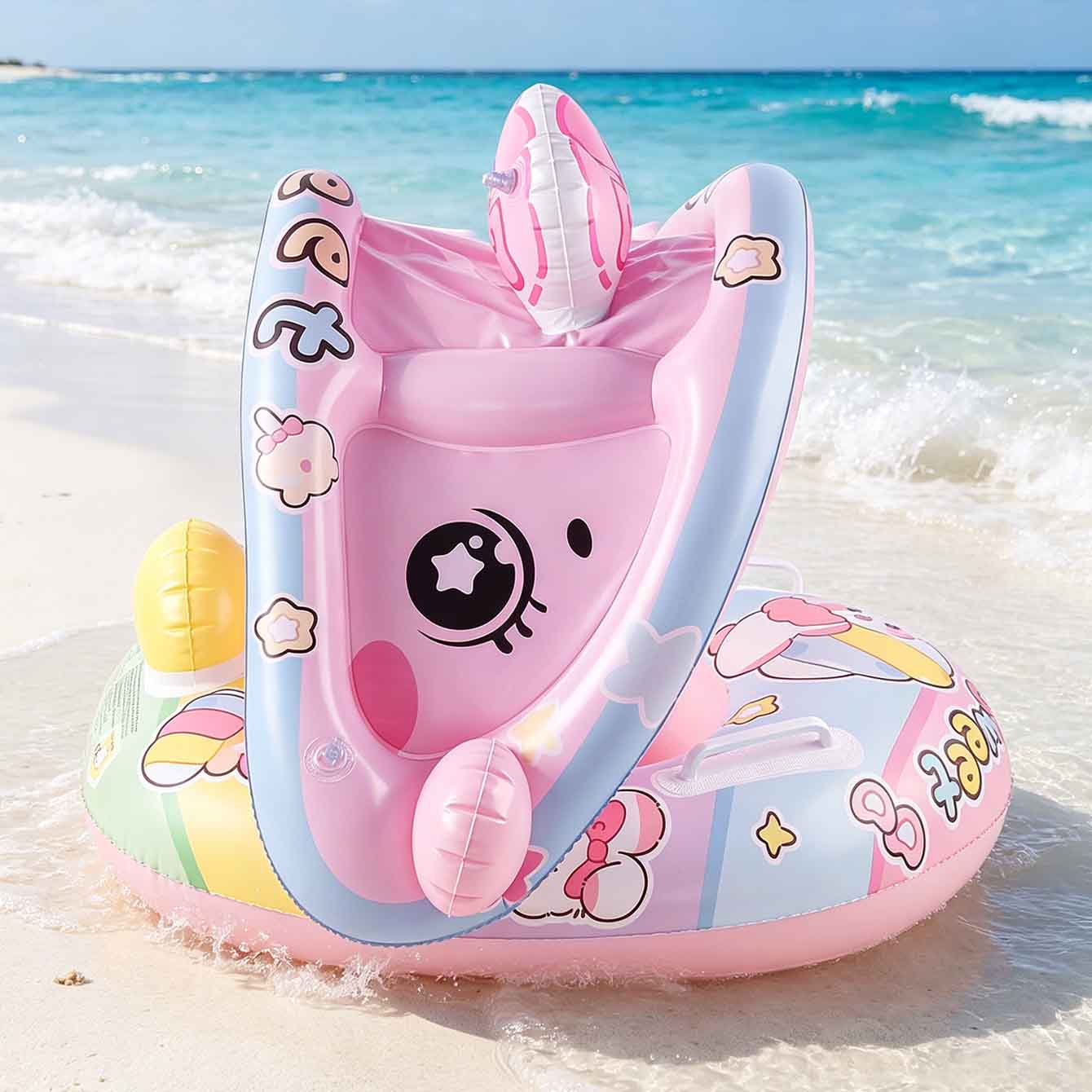 1PC Inflatable Pool Float Seat - Pool Float Ring Inflatable ulasan dan harga
