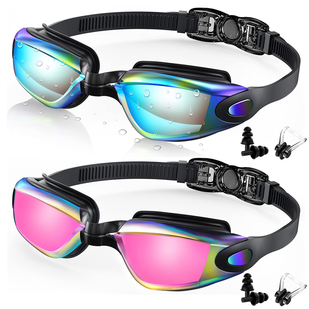 2 Pack Swimming Goggles Anti-F - Swim Goggles Anti Fog Uv ulasan dan harga