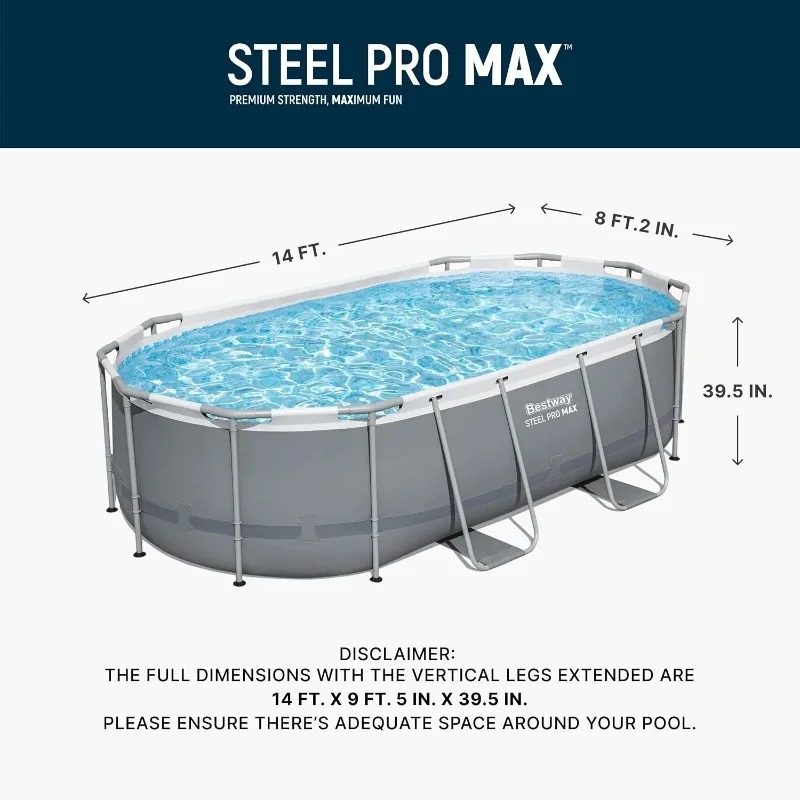 Bestway Steel Pro MAX 14ft x 8 - Pool Ladder Above Ground ulasan dan harga