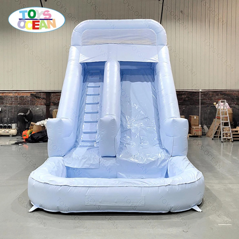 Customized Single Color 0.55mm - Water Slide Inflatable ulasan dan harga
