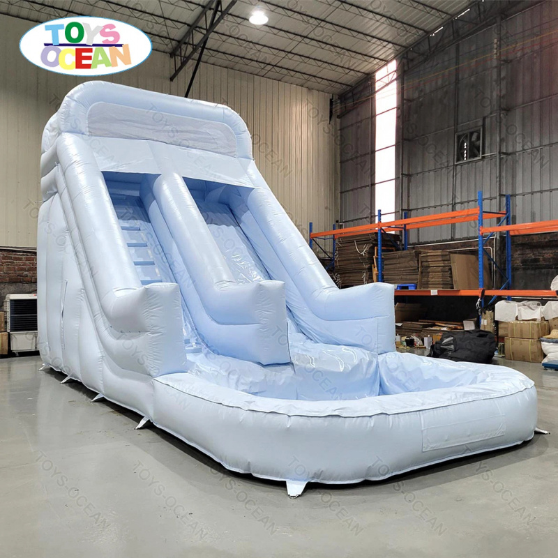 Customized Single Color 0.55mm - Water Slide Inflatable ulasan dan harga