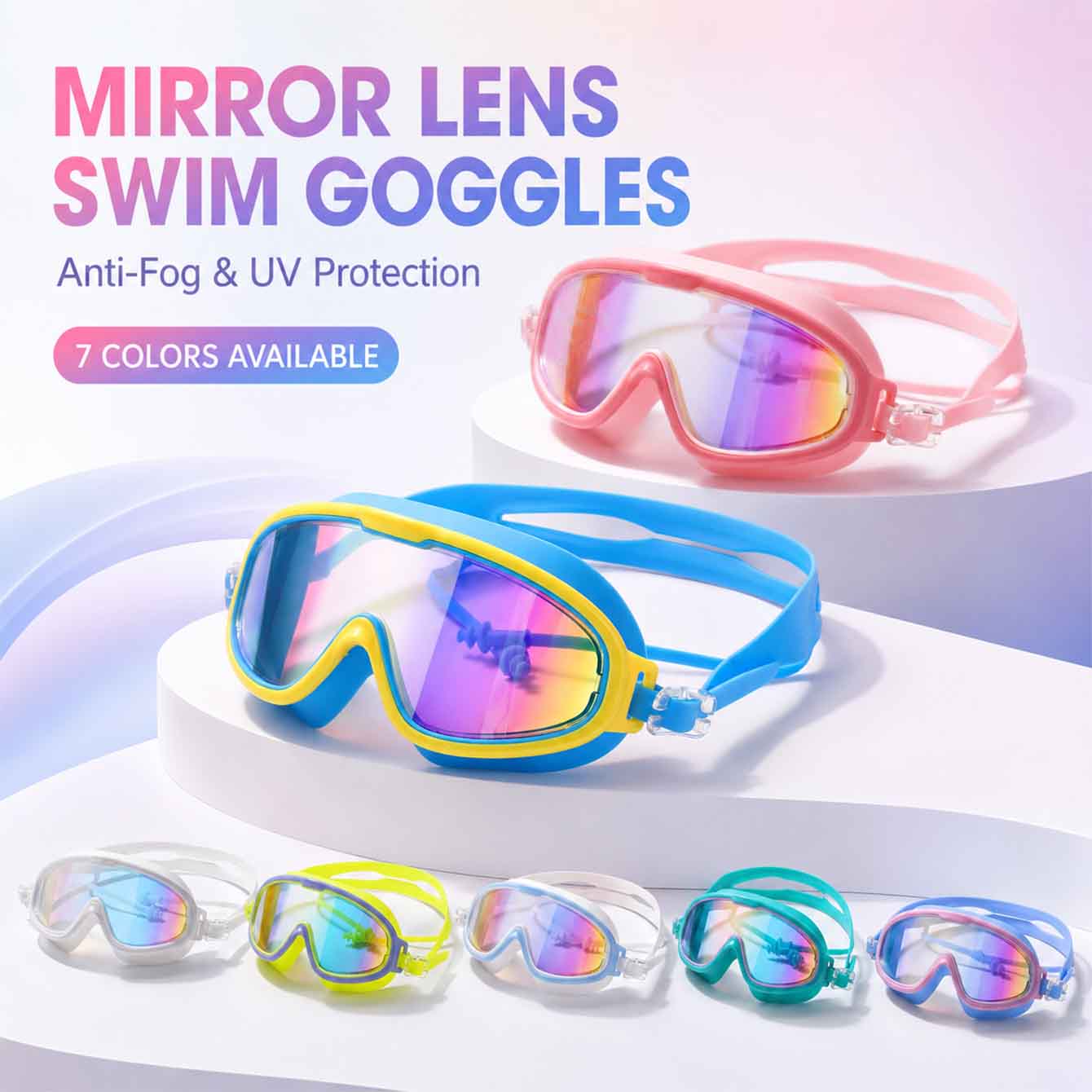 1PC Anti Fog Swimming Goggles  - Swim Goggles Anti Fog Uv ulasan dan harga