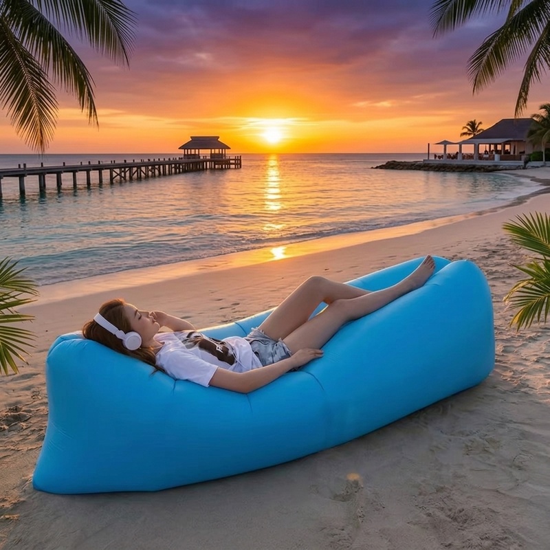 Portable Inflatable Air Sofa,  - Pool Lounger Inflatable ulasan dan harga