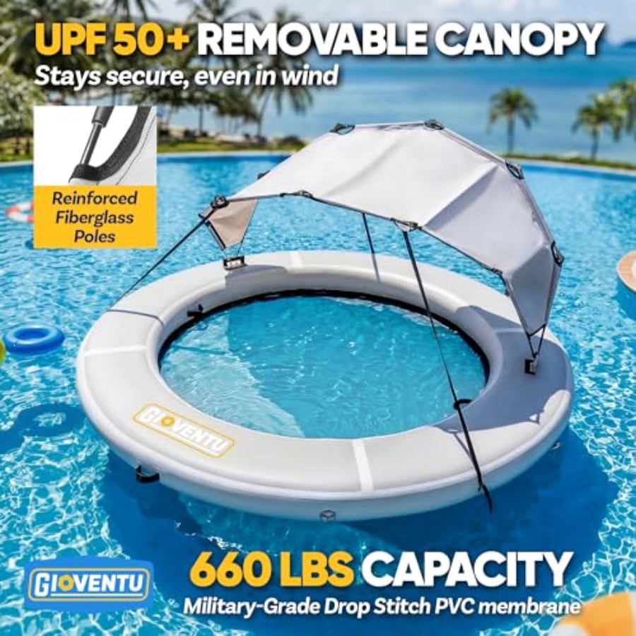 8FT inflatable water hammock f - Pool Float Ring Inflatable ulasan dan harga