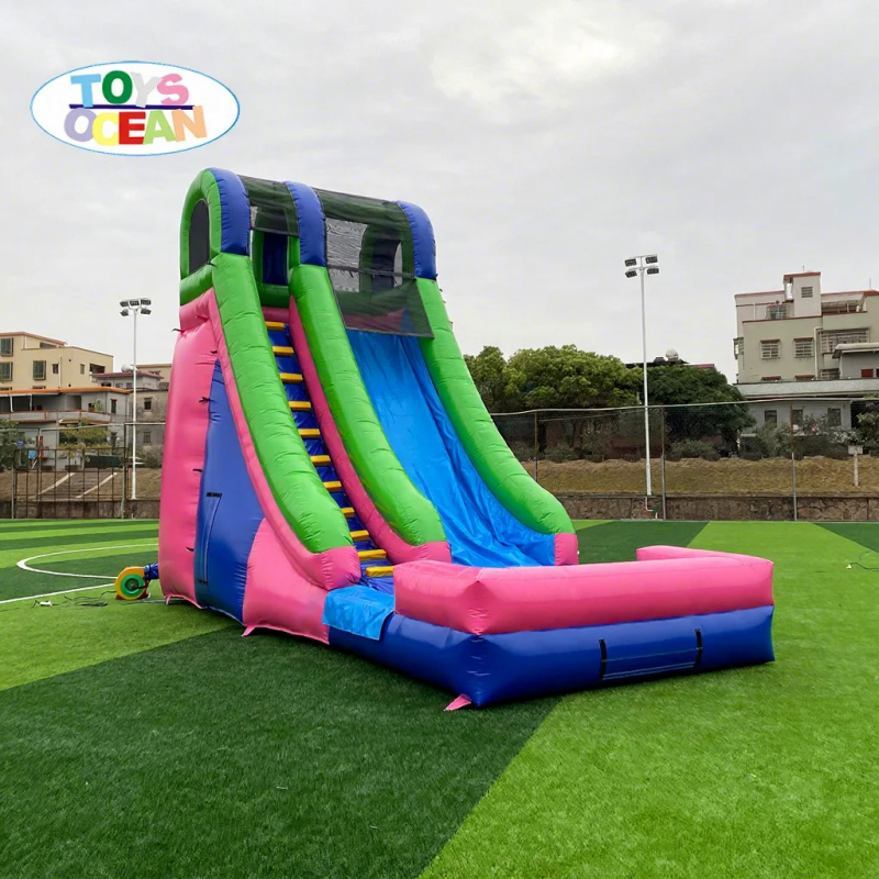New Outdoor Children's Slide w - Water Slide Inflatable ulasan dan harga