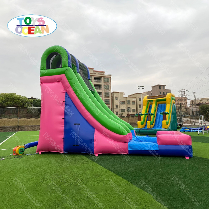 New Outdoor Children's Slide w - Water Slide Inflatable ulasan dan harga