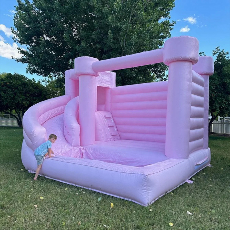 Custom Pink Castle Inflatable  - Water Slide Inflatable ulasan dan harga