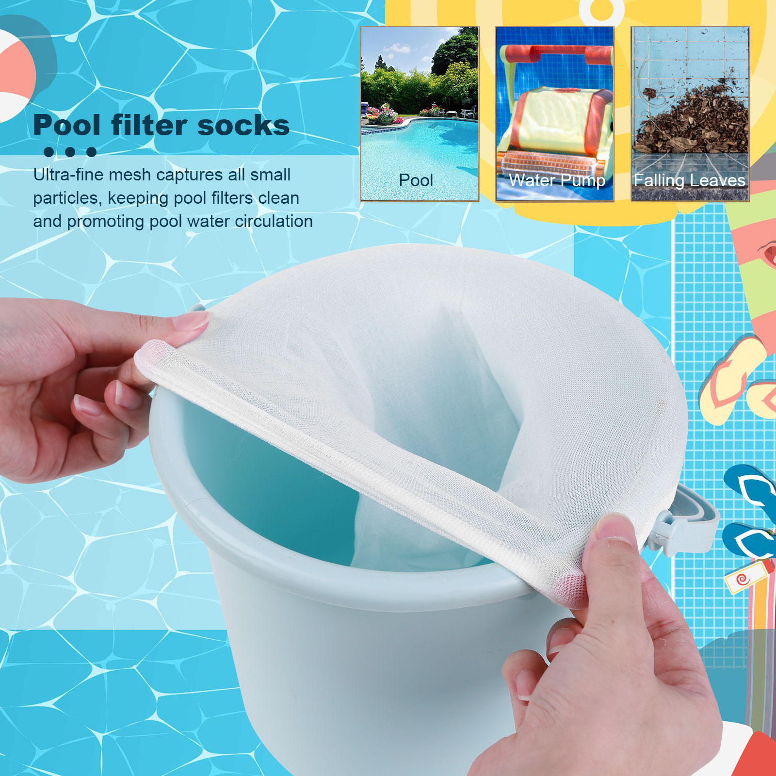100-5PCS Pool Skimmer Socks El - Pool Skimmer Net ulasan dan harga