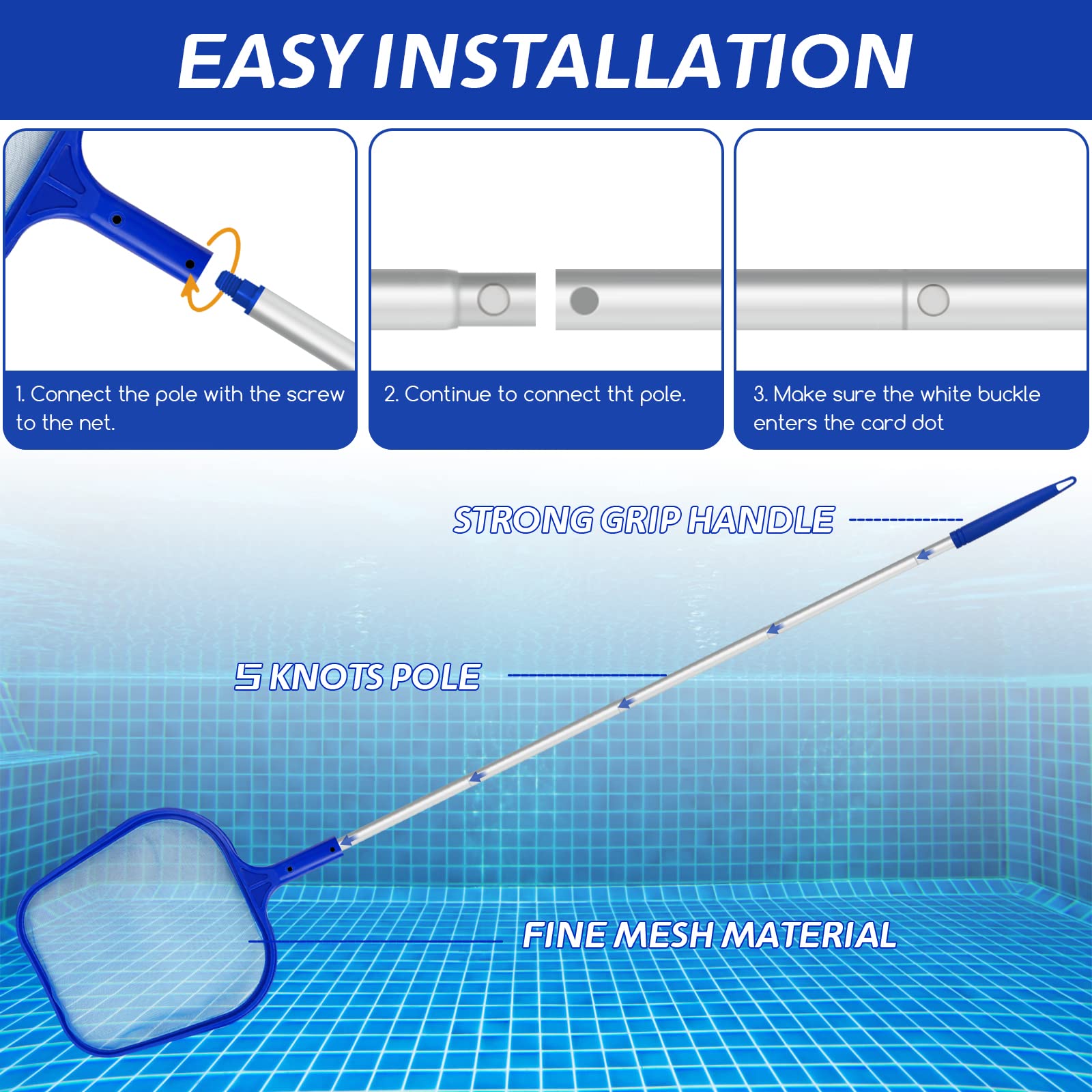 Swimming Pool Leaf Skimmer Net - Pool Skimmer Net ulasan dan harga