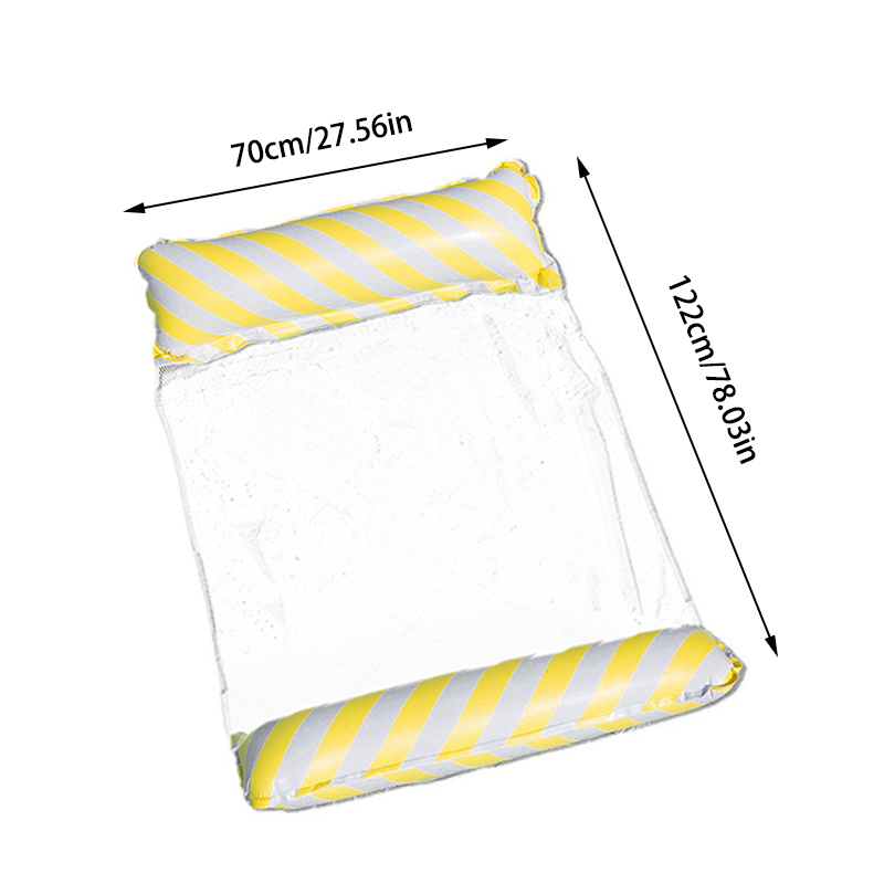 Foldable Striped Inflatable Lo - Pool Lounger Inflatable ulasan dan harga
