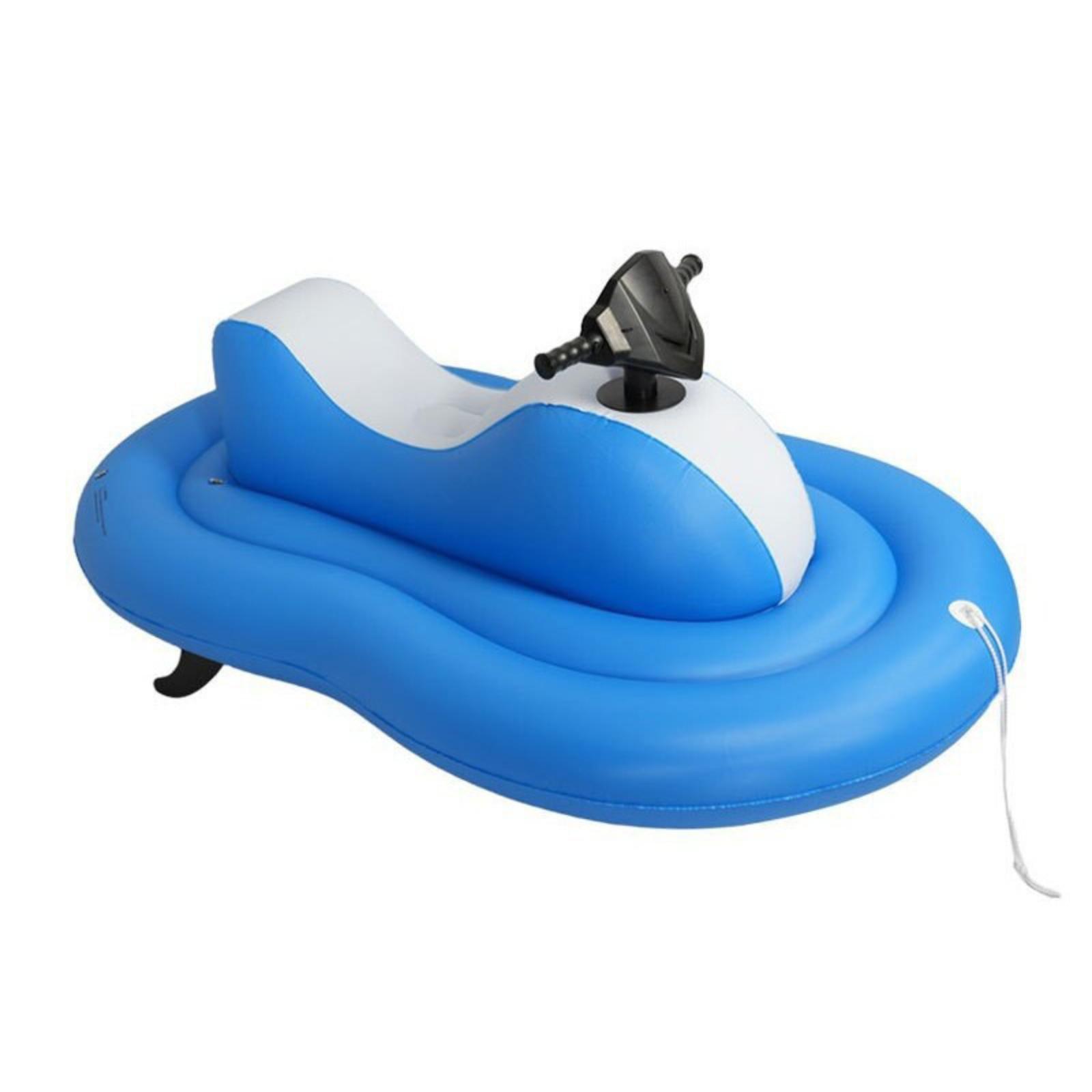 Blue PVC Inflatable Water Loun - Pool Lounger Inflatable ulasan dan harga