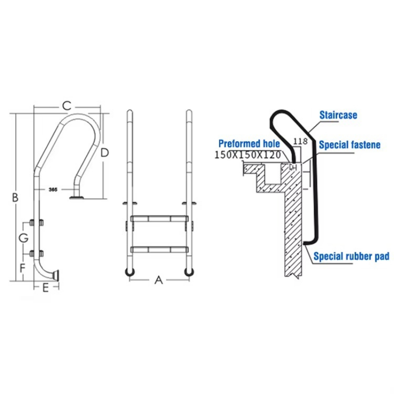 Above Ground Stainless Steel 3 - Pool Ladder Above Ground ulasan dan harga