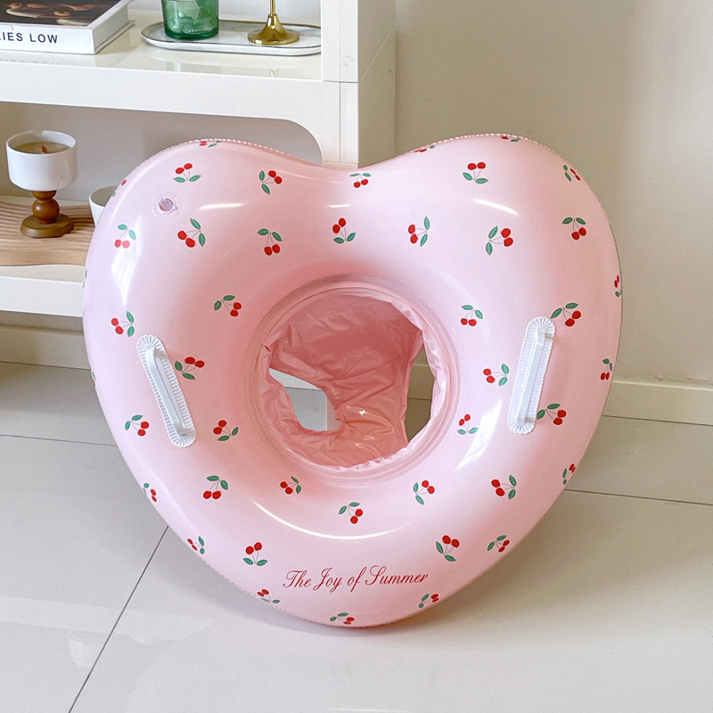 1Pcs Cherry Swim Ring Inflatab - Pool Float Ring Inflatable ulasan dan harga