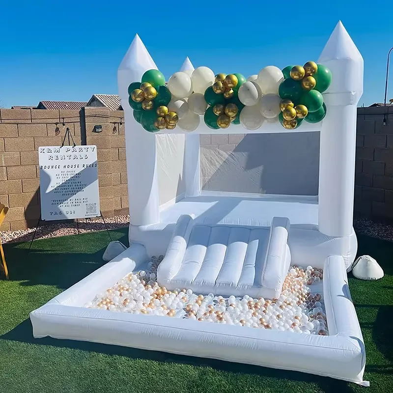 20264m White Grade Inflatable  - Water Slide Inflatable ulasan dan harga